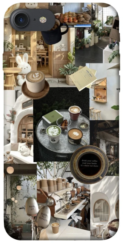 Чехол на Apple iPhone 7 / 8 (4.7") Coffee collage ver.4 фото 1 из 1