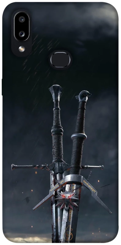 Чехол на Samsung Galaxy A10s Мечи Ведьмака фото 1 из 1