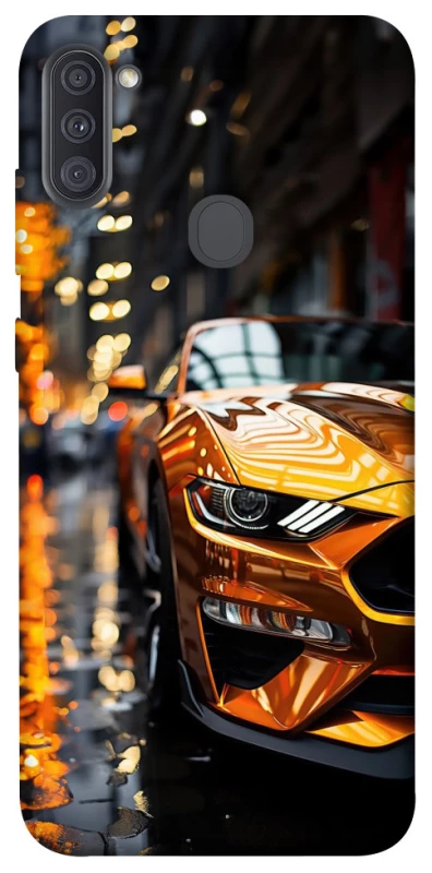 Чехол на Samsung Galaxy A11 Golden sports car фото 1 из 1