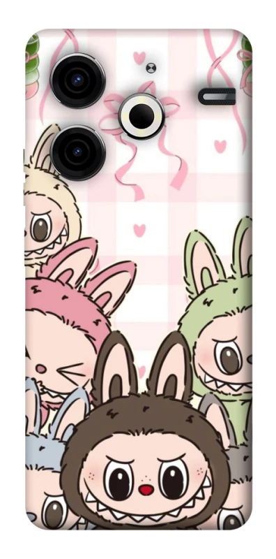 Чохол на TECNO Pova 6 Neo (LI6) All Labubu 2 фото 1 з 1