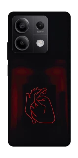 Чехол на Xiaomi Redmi Note 13 5G Красное сердце фото 1 из 1