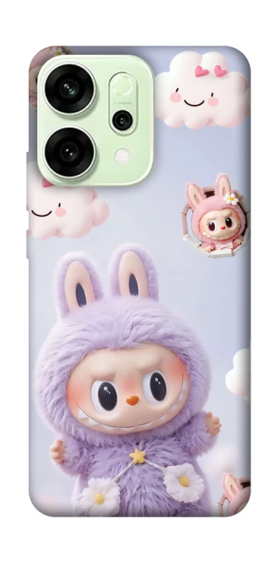 Чохол на Oppo Reno 14 Labubu & clouds фото 1 з 1