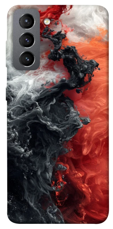 Чохол на Samsung Galaxy S21 FE Black and Red фото 1 з 1
