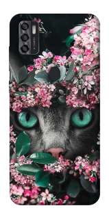 Чохол на ZTE Blade A7s (2020) Кіт в квітах фото 1 з 1