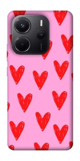 Чохол на Xiaomi Redmi Note 14 5G Red hearts 2 фото 1 з 1