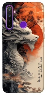 Чехол на Realme 5 white dragon фото 1 из 1