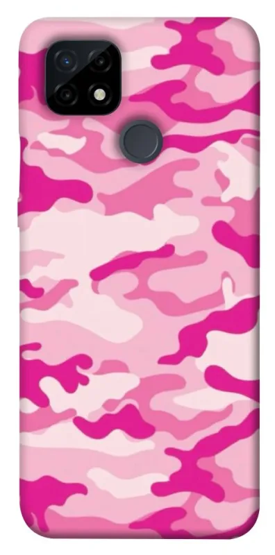 Чехол на Realme C21 camouflage pink фото 1 из 1