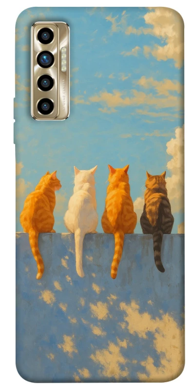 Чохол на TECNO Camon 17P cats on wall фото 1 з 1