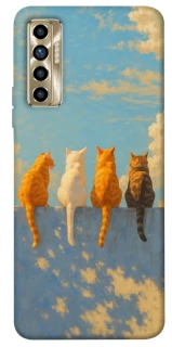 Чохол на TECNO Camon 17P cats on wall фото 1 з 1