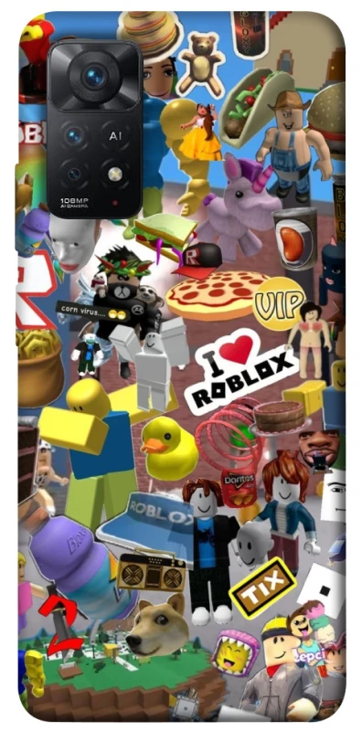 Чохол на Xiaomi Redmi Note 12 Pro 4G Roblox collage ver.5 фото 1 з 1