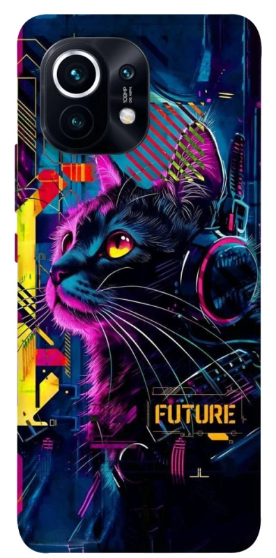 Чохол на Xiaomi Mi 11 Cyber Cat v2 фото 1 з 1