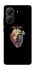 Чохол на Xiaomi Poco X6 Pro Heart with flowers фото 1 з 1