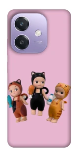 Чехол на Oppo A40m Cat Cafe Trio фото 1 из 1