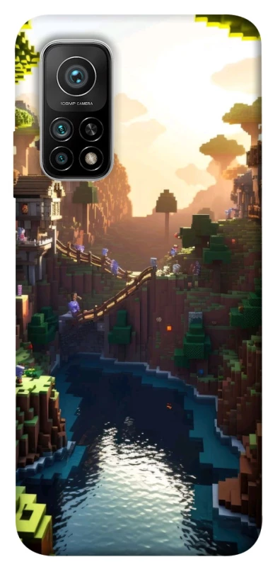 Чохол на Xiaomi Mi 10T Minecraft sunset фото 1 з 1