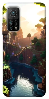 Чехол на Xiaomi Mi 10T Minecraft sunset фото 1 из 1