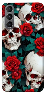 Чохол на Samsung Galaxy S21 skull and rose фото 1 з 1
