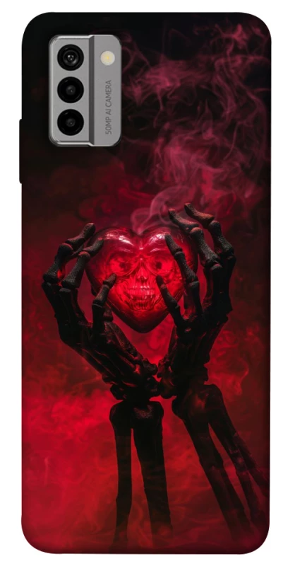 Чохол на Nokia G22 Heart in the hands of a skeleton фото 1 з 1