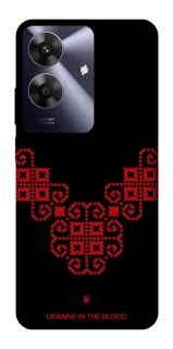 Чохол на Realme Note 60 Чорно-червона вишиванка фото 1 з 1