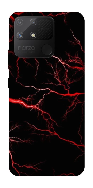 Чехол на Realme Narzo 50A Красная молния фото 1 из 1