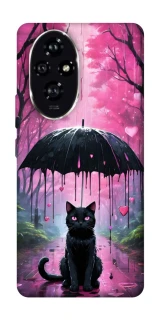 Чохол на Honor 200 Black cat фото 1 з 1