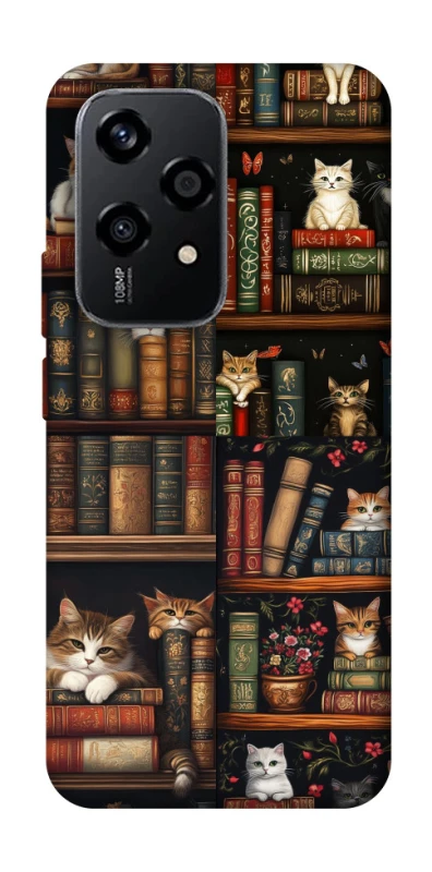 Чехол на Honor 200 Lite Cats & Books фото 1 из 1