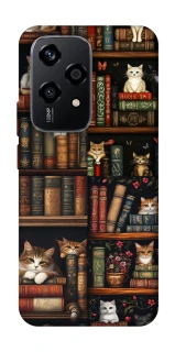 Чохол на Honor 200 Lite Cats & Books фото 1 з 1