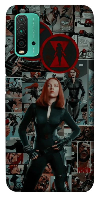 Чохол на Xiaomi Redmi Note 9 4G / Redmi 9 Power Black Widow фото 1 з 1