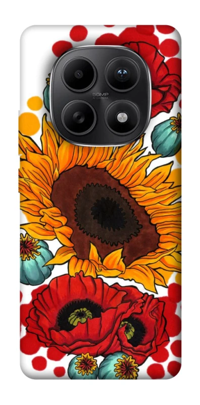 Чохол на Xiaomi Redmi Note 15 5G Соняшники та маки фото 1 з 1
