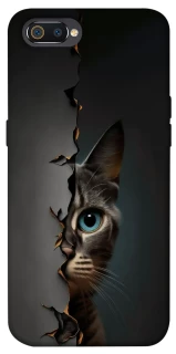 Чохол на Realme C2 Кіт-підглядач v2 фото 1 з 1