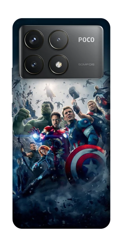 Чохол на Xiaomi Poco F6 Pro Marvel heroes фото 1 з 1