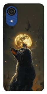 Чехол на Samsung Galaxy A03 Core Кот под луной v2 фото 1 Чехол на Samsung Galaxy A03 Core Кот под луной v2 фото 1 из 1