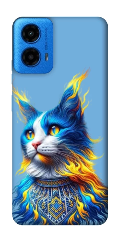 Чохол на Motorola Moto G45 Кіт патріот фото 1 з 1