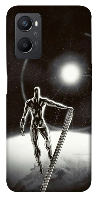 Чехол на Oppo A96 Серебряный сёрфер фото 1 из 1