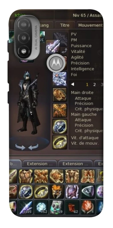 Чохол на Motorola Moto E20 Character Menu ver.1 фото 1 з 1