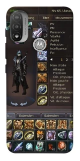 Чохол на Motorola Moto E20 Character Menu ver.1 фото 1 з 1