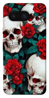 Чехол на Google Pixel 8 skull and rose фото 1 из 1