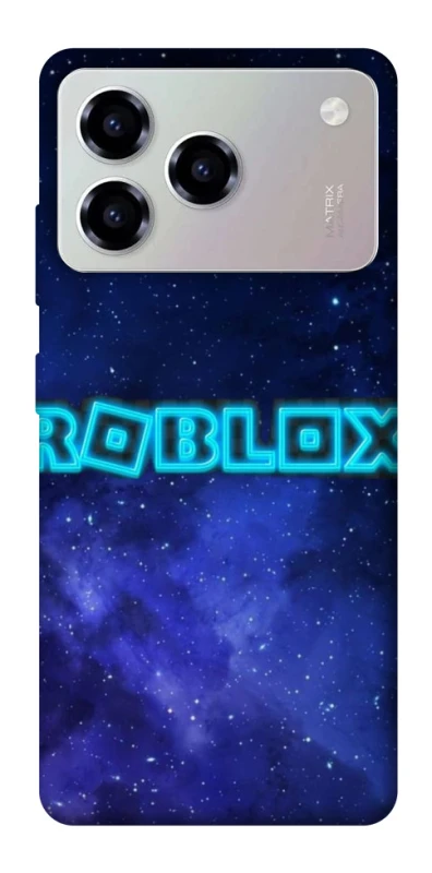 Чехол на ZTE Blade A76 Roblox Space Logo Blue фото 1 из 1