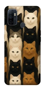 Чохол на Oppo A53 / A32 / A33 Colorful Cat Collage фото 1 Чохол на Oppo A53 / A32 / A33 Colorful Cat Collage фото 1 з 1