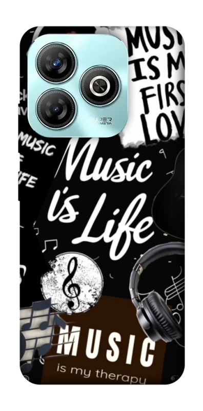 Чехол на ZTE Blade A75 4G Music is Life фото 1 из 1