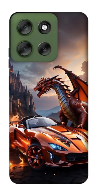 Чохол на Motorola Moto G56 5G Сar and dragon фото 1 з 1