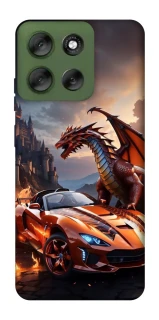 Чохол на Motorola Moto G56 5G Сar and dragon фото 1 з 1