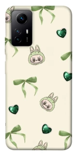 Чохол на Xiaomi Redmi Note 12S Labubu Green Heart фото 1 з 1