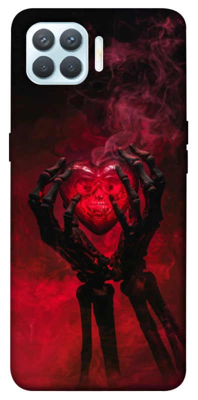 Чехол на Oppo F17 Pro Heart in the hands of a skeleton фото 1 из 1