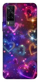Чохол на Vivo Y31 Drawn hearts фото 1 з 1