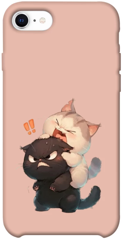 Чехол на Apple iPhone SE (2020) Сat and cat фото 1 из 1