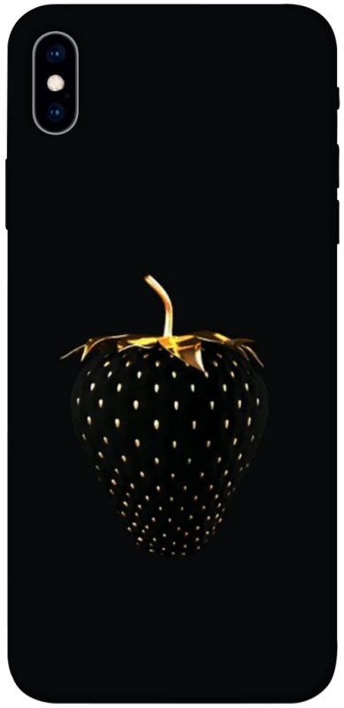 Чохол на Apple iPhone XS Max (6.5") Чорна полуниця фото 1 з 1