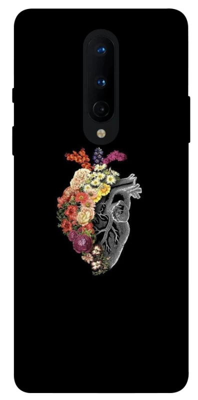 Чохол на OnePlus 8 Heart with flowers фото 1 з 1