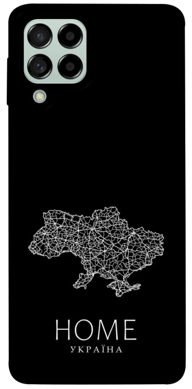 Чехол на Samsung Galaxy M53 5G Ukraine black map фото 1 из 1