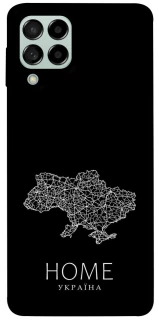 Чохол на Samsung Galaxy M53 5G Ukraine black map фото 1 з 1
