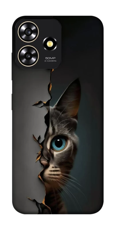 Чохол на ZTE Blade A73 4G Кіт-підглядач v2 фото 1 з 1